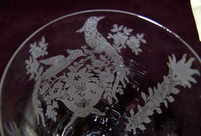 Tiffin Persian Pheasant Etch