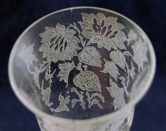 Tiffin #  599 Flower Etch