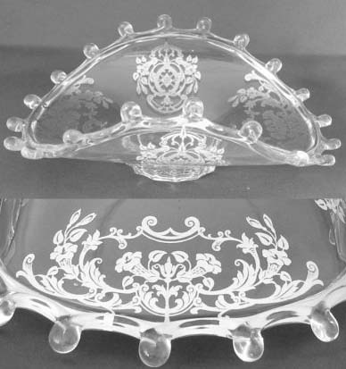 Rockwell Decoration on Heisey Lariat Dish