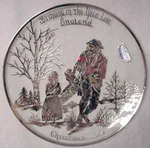 Silver City Christmas Plate