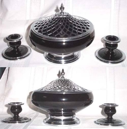 Cambridge # 625 Farber Bros Black Console Set