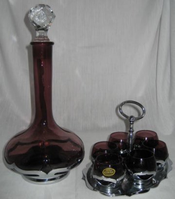 Cambridge #3400  Farber Bros Cocktail Set