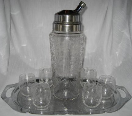 Cambridge #3400/175 Farber Bros Cocktail Set