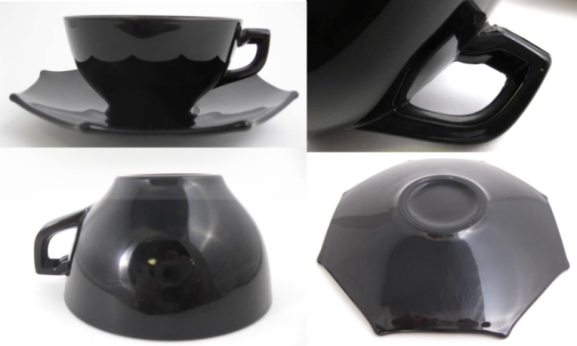 New Martinsville #  10 Octagon Cup & Saucer