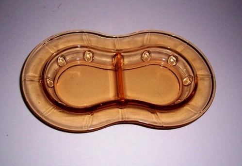 New Martinsville #  37 "Moondrops" or Georgian Olive Tray