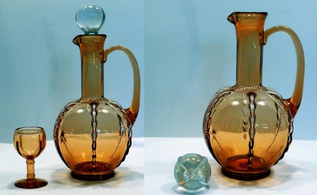 New Martinsville #  42 Radiance Decanter & Cordial