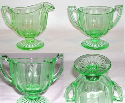 New Martinsville #1926  Cream & Sugar