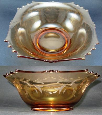 New Martinsville #  36 Bowl w/ Unknown Cutting