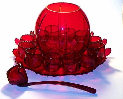 New Martinsville #  42 Radiance Punch Set