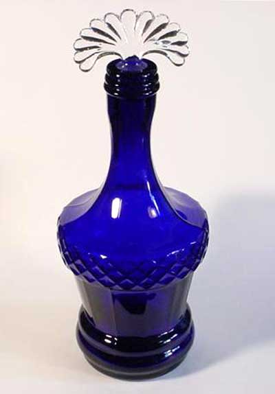 New Martinsville #  15 Ritz Blue Decanter