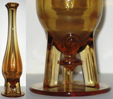 New Martinsville #  37  "Moondrops" or Georgian  Rocket Vase
