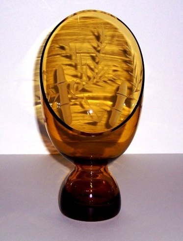 Morgantown #  104 Coronet Candleholder w/Unknown Cutting