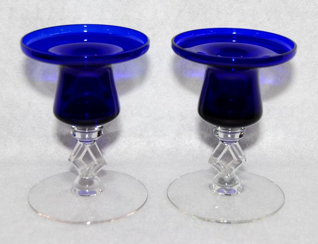 Morgantown # 7640 Art Moderne Candlesticks