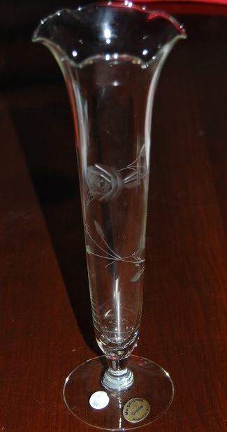 Morgantown Bud Vase w/ Rose Cutting