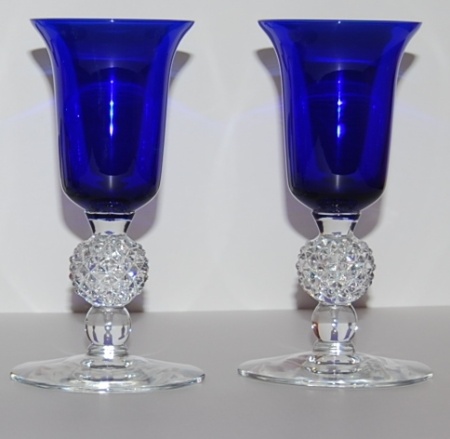 Morgantown # 7643 Golf Ball Torch Candlesticks