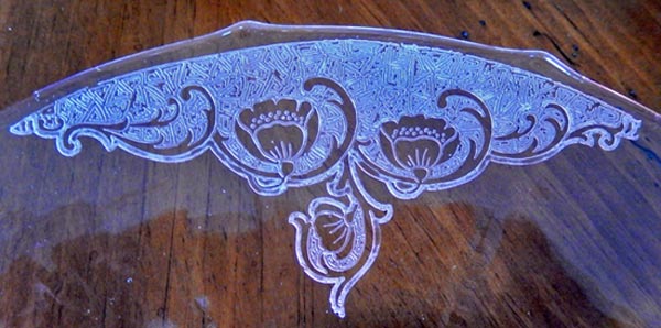 New Martinsville Unknown Floral Etch