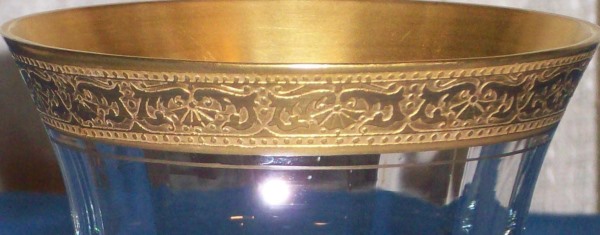 Morgantown #    2 Gold-Encrusted Border Etch