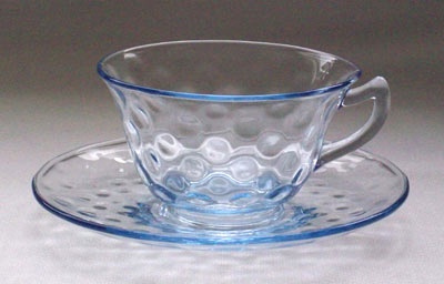 Cambridge #3123 Aero Optic Cup & Saucer