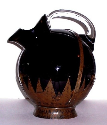 Cambridge #3400/  38 Ball Jug w/ Copper Holder