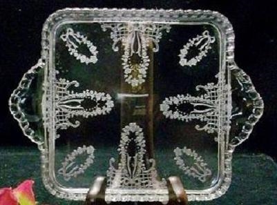 Cambridge #3500/ 91 Gadroon Condiment Tray w/ Valencia Etch
