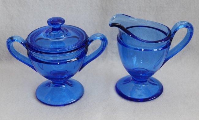 Cambridge # 134 Creamer & Sugar