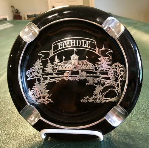Cambridge # 391 Ebony Ashtray