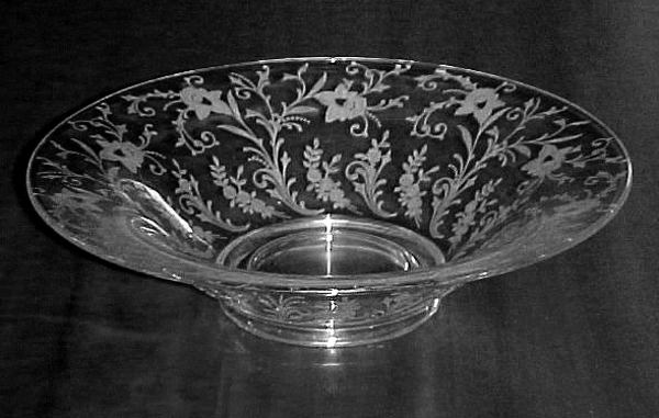 Cambridge # 430 Belled Bowl w/ Daffodil Etch