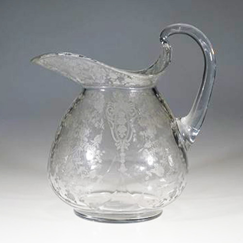 Cambridge Doulton Pitcher w/ Rose Point  Etch