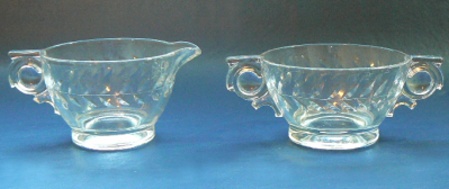 Cambridge # 252 Pristine Creamer & Sugar