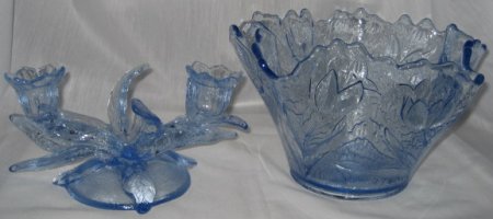 Cambridge #1211  Everglade Candlestick Tulip Bowl