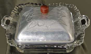 Cambridge #3500/139 Gadroon Square Honey Dish