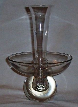 Cambridge # 510 Candlestick w/ Peg Nappy & Peg Vase Set
