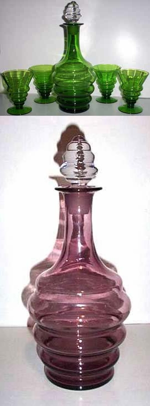 Cambridge #3078 Decanter & #3078 Stems