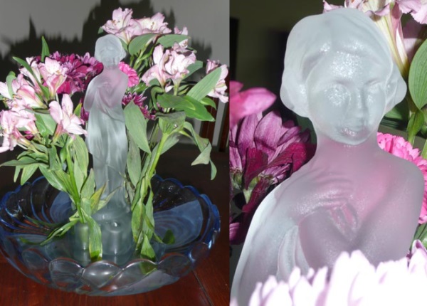Cambridge # 513 Draped Lady Flower Arranger