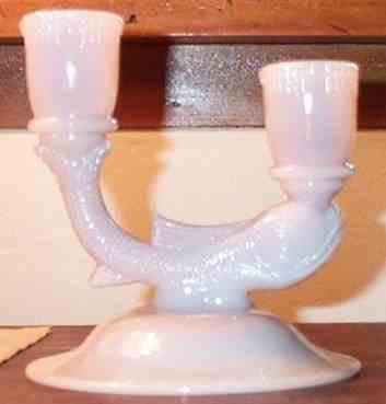 Cambridge Crown Tuscan #67 Dolphin Candlestick