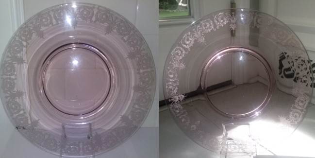Central Round Platter w/ #410 Etch