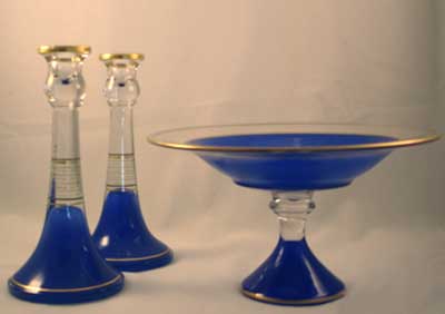 Central #2000 Candlesticks and Console bowl