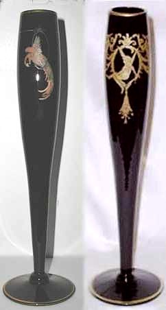 Central #1320/168 Black Amethyst Bud Vase