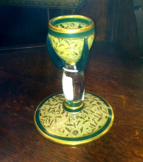 Duncan & Miller #  12 Candlestick w/ Unknown Decoration