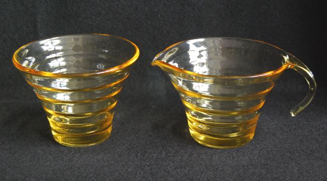 Duncan & Miller # 155 Festive Cream & Sugar