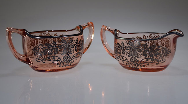 Duncan & Miller #  29 Berry Creamer & Sugar