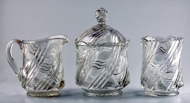 Duncan & Miller #  51 Creamer, Sugar, Spooner Set