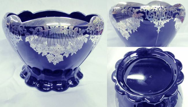 Duncan & Miller #   8 Rose Bowl w/ Lotus Decoration