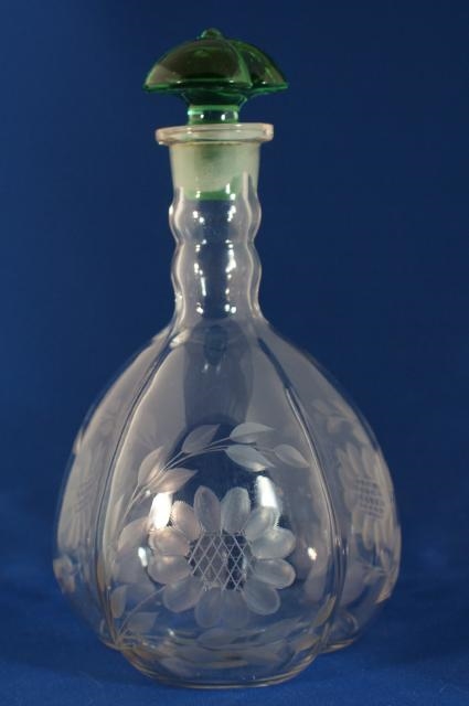 Duncan & Miller #  55 Gordon Decanter w/ Cornflower Cutting