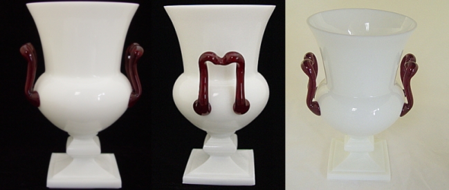Duncan & Miller # 545 Grecian Urn w/ Square Handles