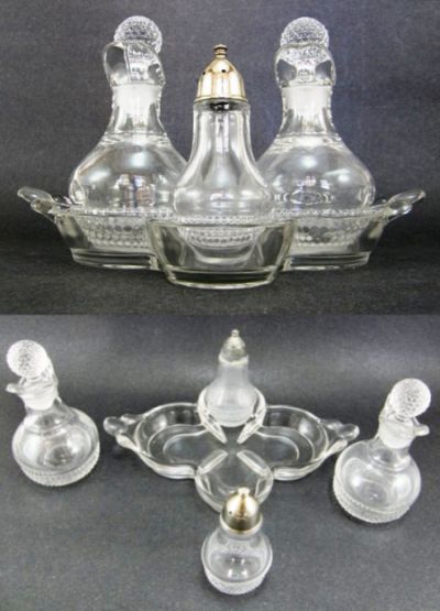 Duncan & Miller # 301-72 Teardrop Condiment Set