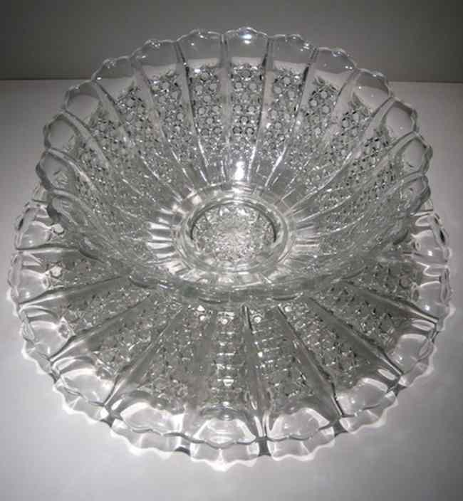 Duncan & Miller #  44 Bristol Diamond Punch Bowl
