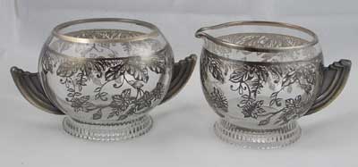 Duncan & Miller # 111 Terrace Creamer & Sugar