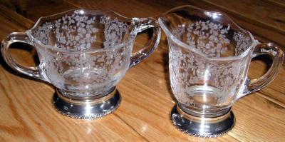 Duncan & Miller #  38 Sugar and Creamer