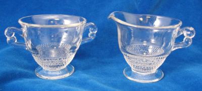 Duncan & Miller # 301 Teardrop Cream & Sugar